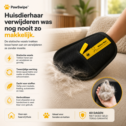 PawSwipe™ Herbruikbare Handschoen voor Huisdierhaar